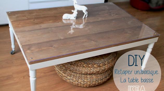 Table basse métal noir et bois