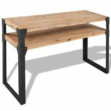 Table basse en bois de sheesham massif et fer forgé l 120 cm