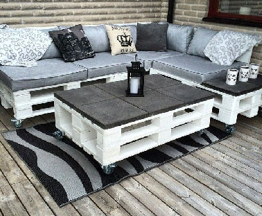 Table basse design palette