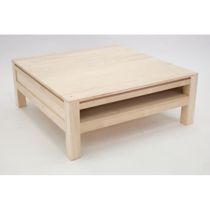 Table basse carre scandinave