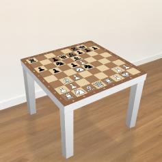 Stickers pour table basse en bois
