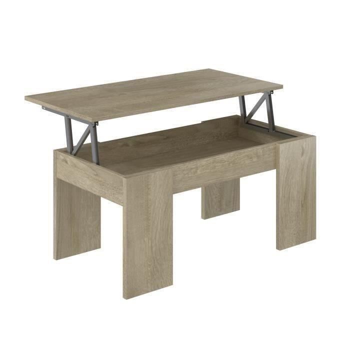 Table basse relevable pas chere