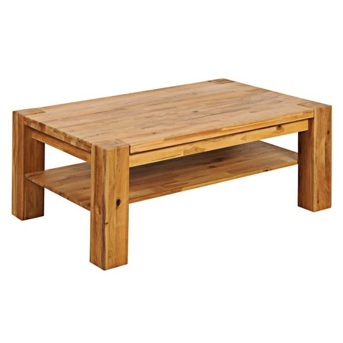 Table basse bois huile