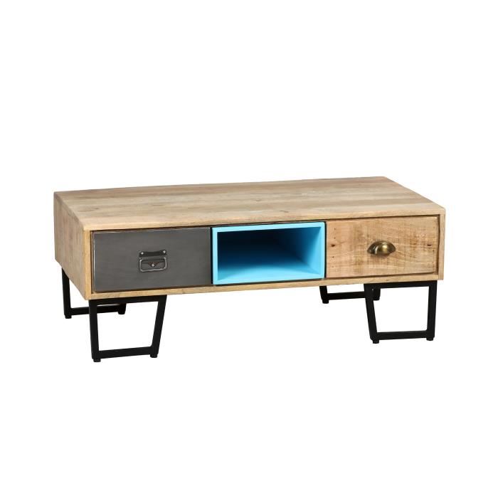 Table basse bois niche