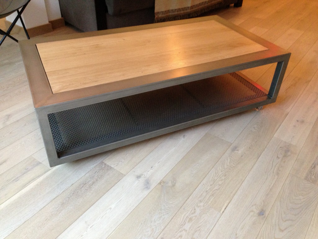 Table basse bois ebeniste