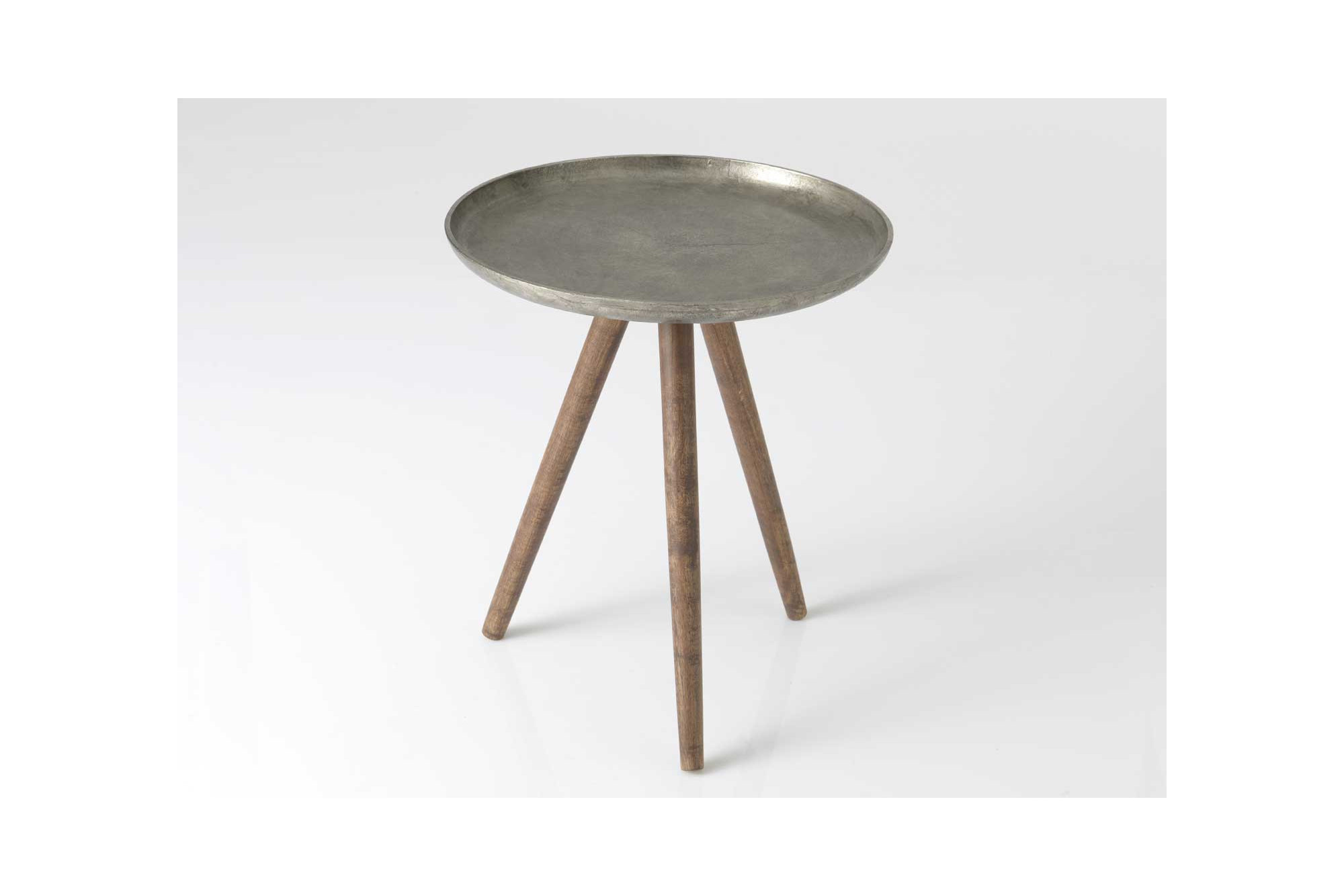 Table basse alu bois