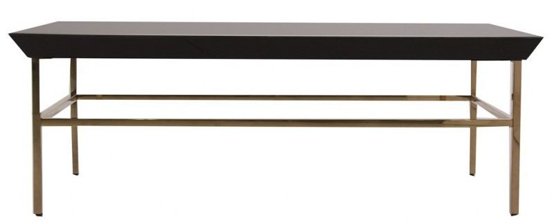 Table basse bois pieds acier