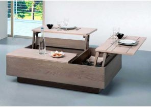 Table basse rectangulaire en bois plateau relevable l 110 cm rivoli