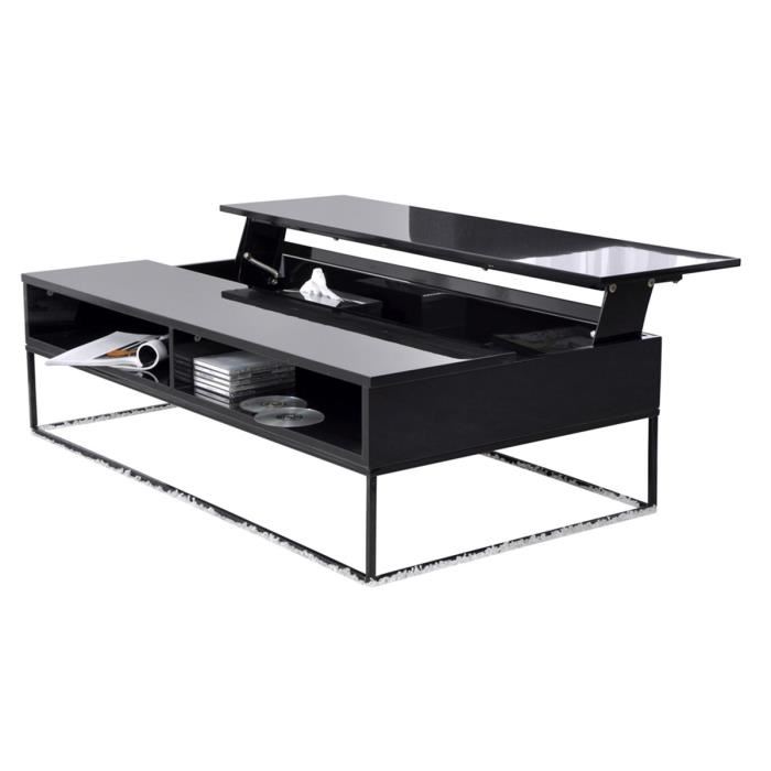 Table basse relevable scandinave vintage