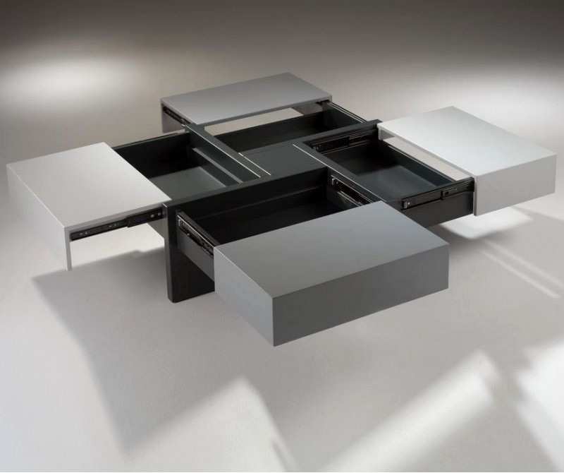Table basse design tiroir
