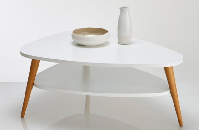 Table basse en bois blanc pas cher