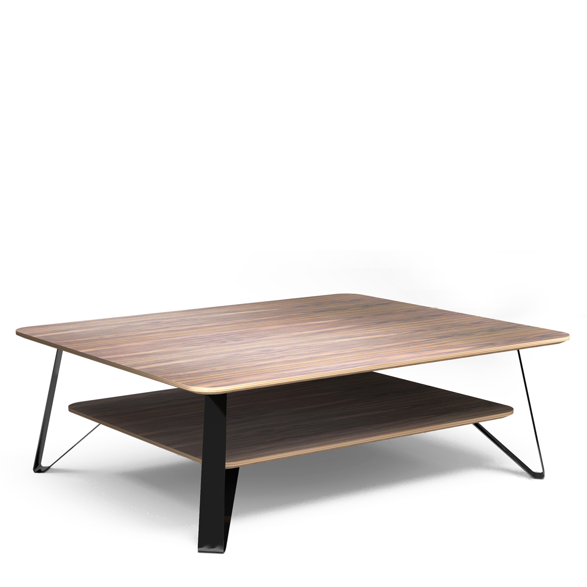 Table basse en bois noyer