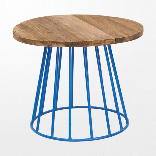 Table basse en bois pied en fer