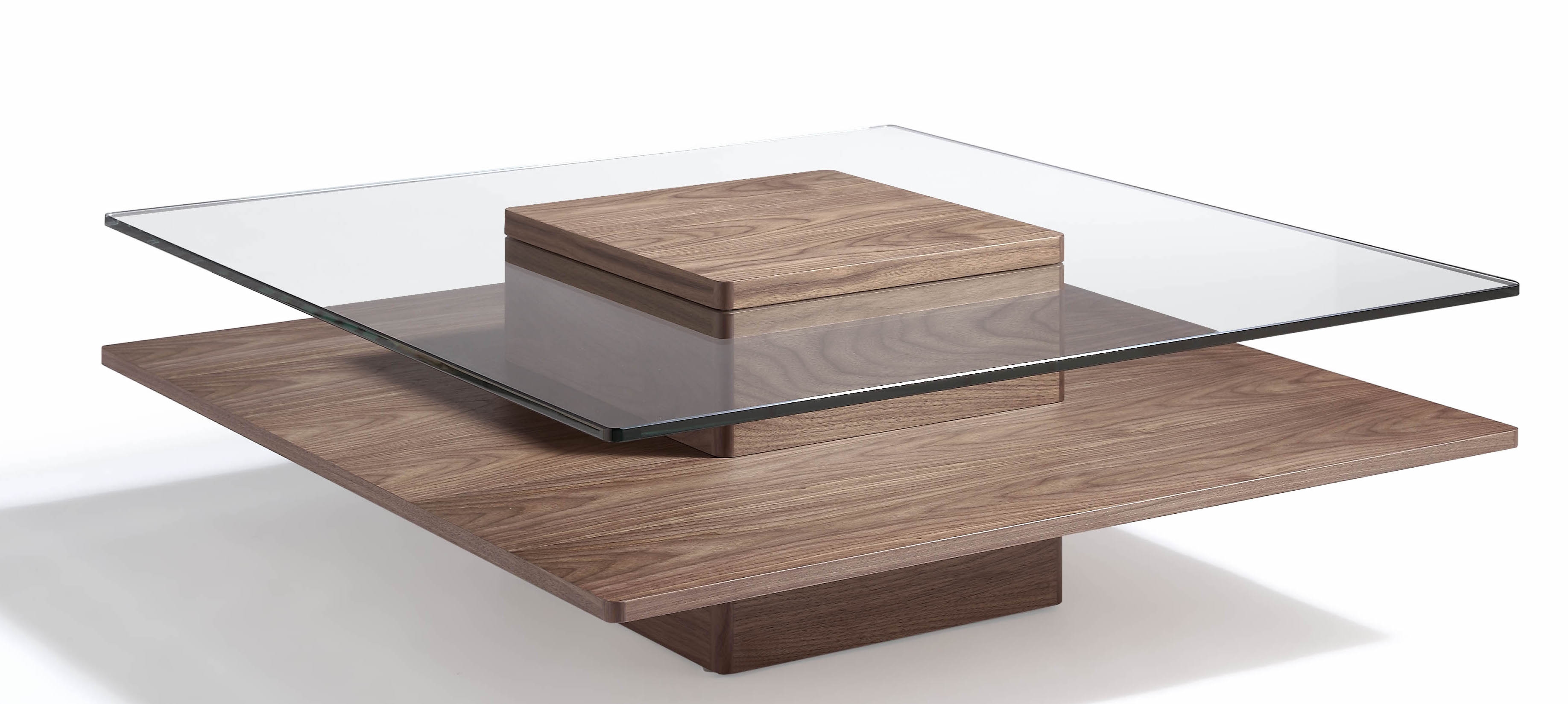 Table basse bois noyer