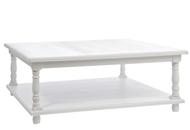Table basse rectangulaire bois plateau verre 2 tiroirs l80cm johan