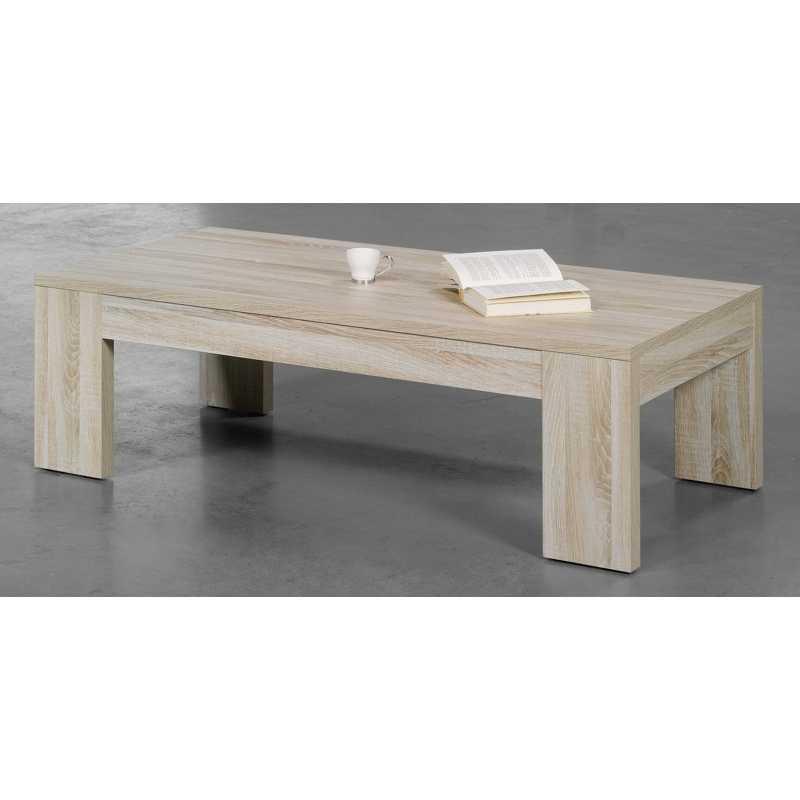Table basse en bois beige
