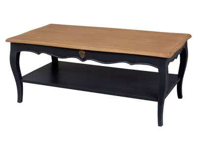 Table basse bois et verre crozatier