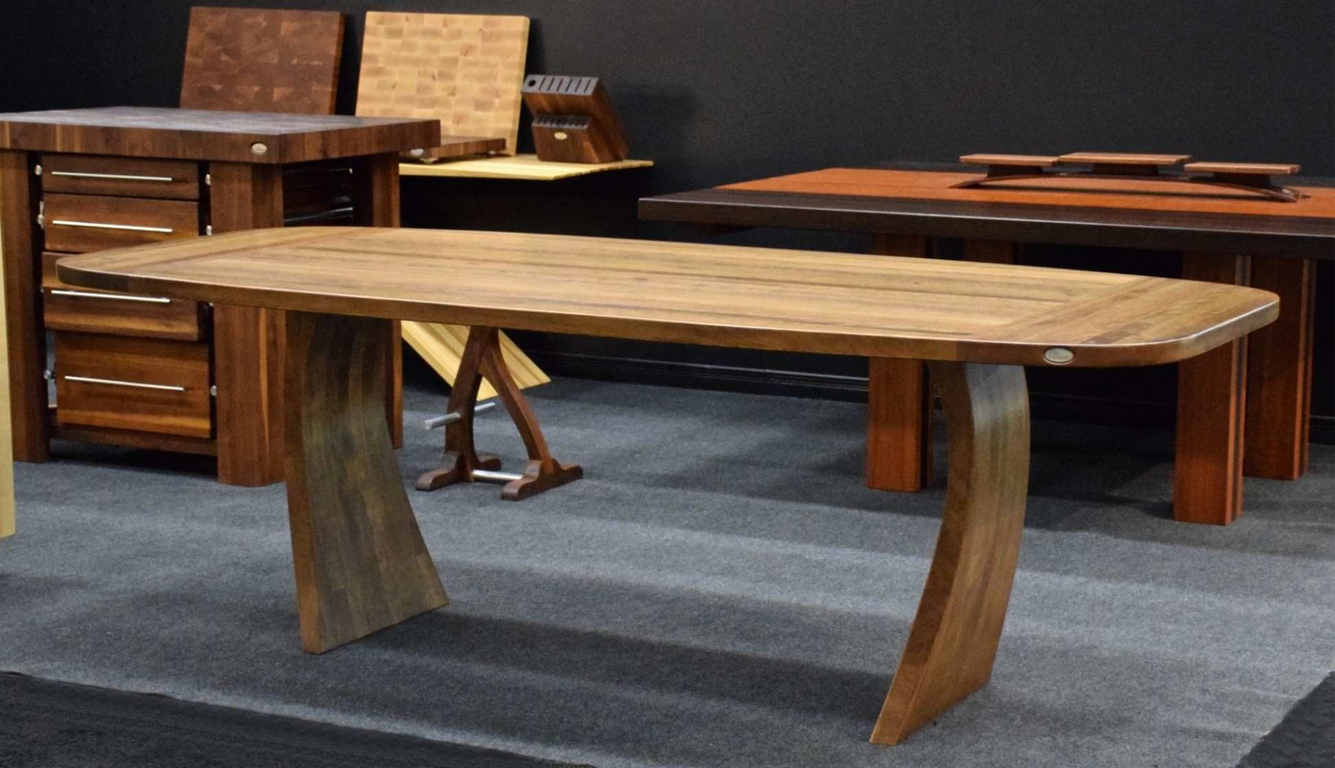Table basse bois massif plan
