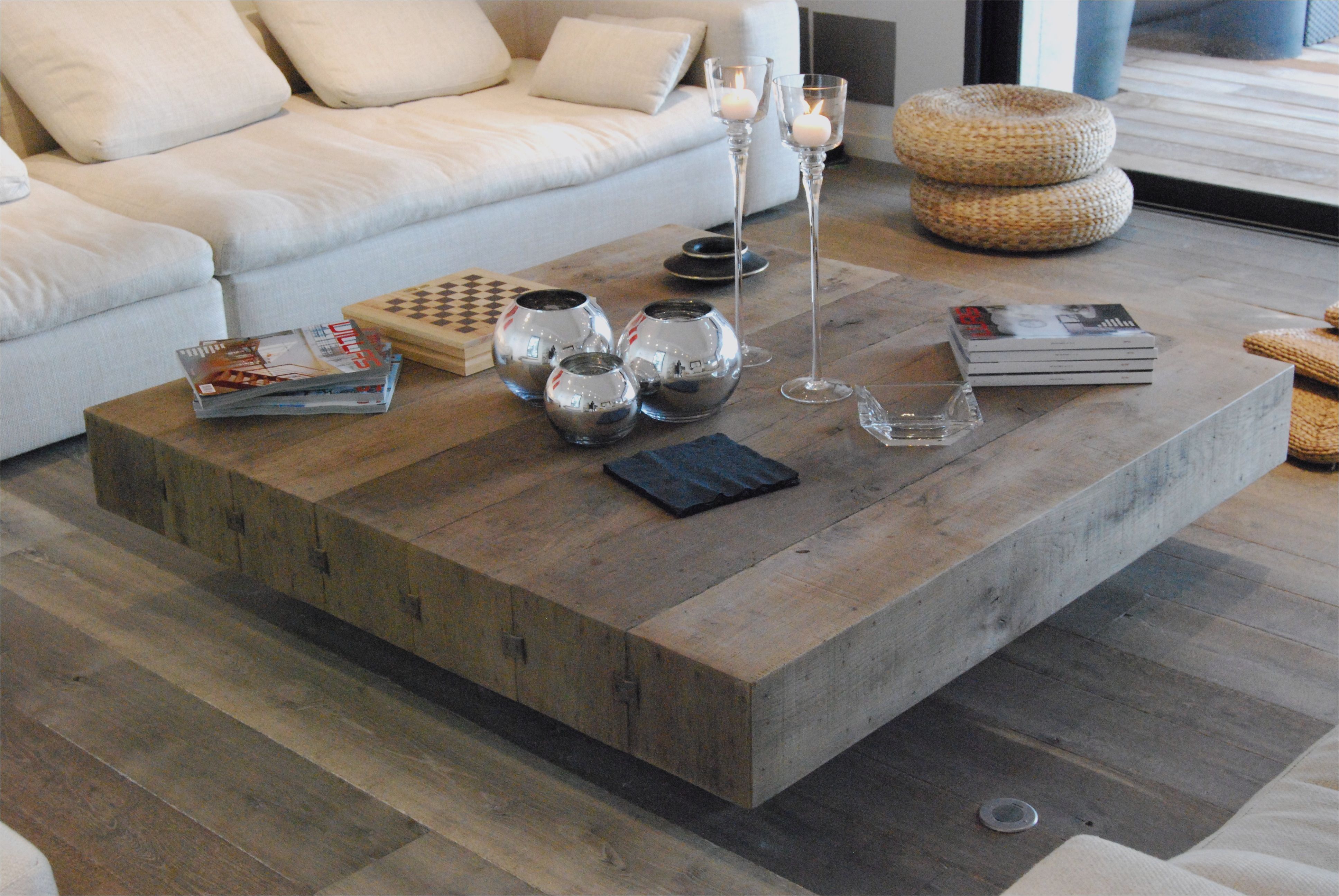 Table basse bois salon