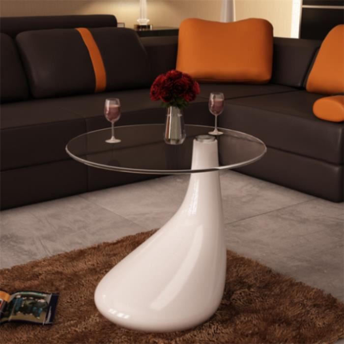Table basse design goutte