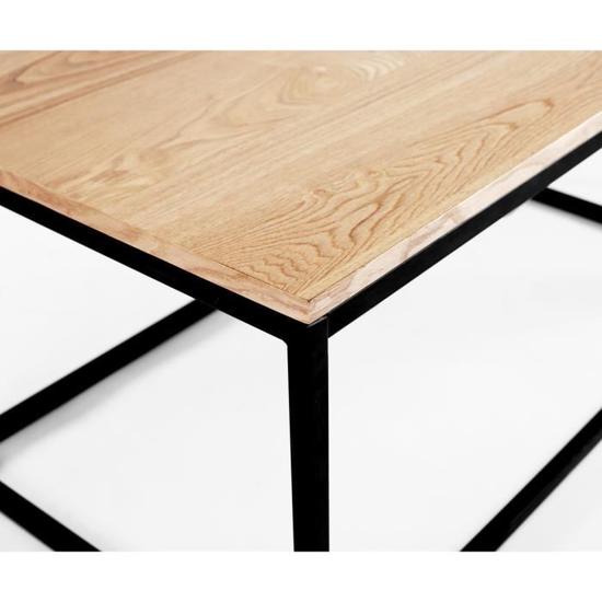 Table basse design laquée haute brillance rectangulaire newark