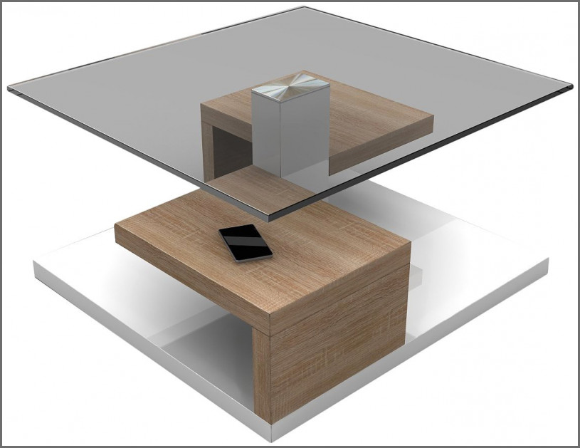 Table basse design italien bois