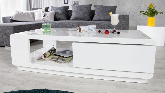 Table basse design avec tiroir