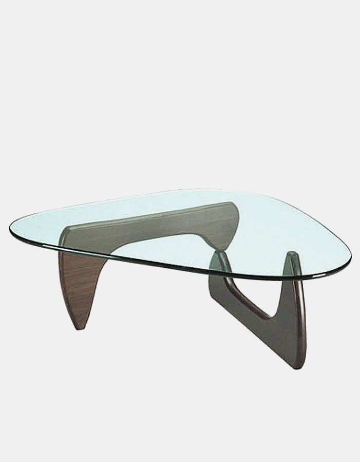 Table basse design verre linea