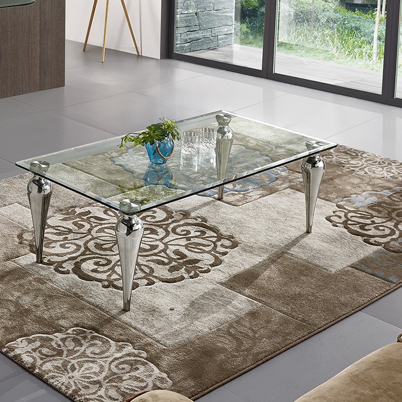 Table basse design en verre