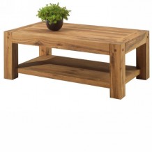 Table basse bois 2 plateaux
