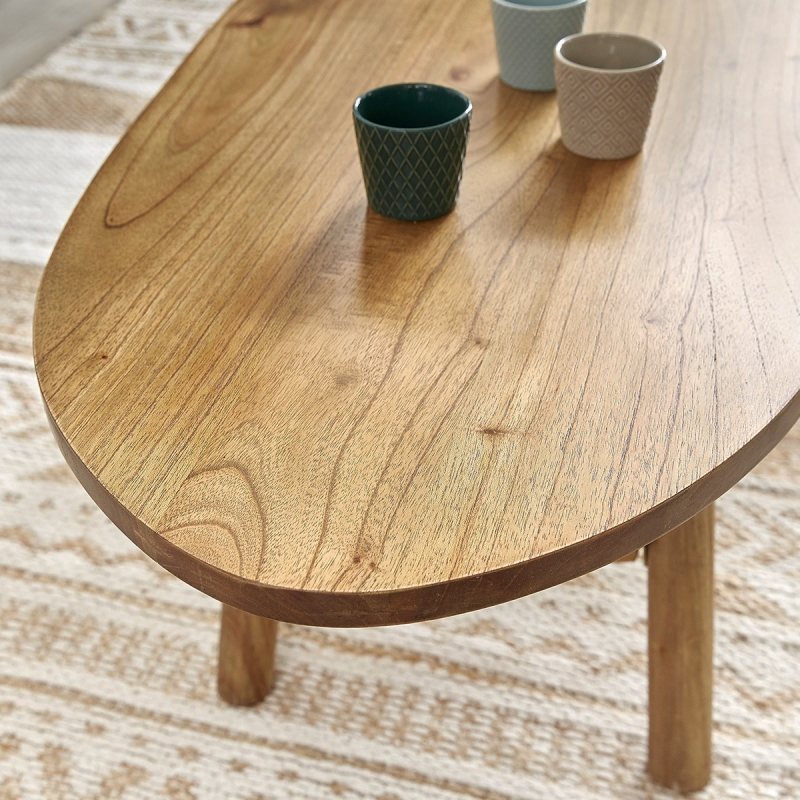 Table basse en bois de mindy 160 tilo