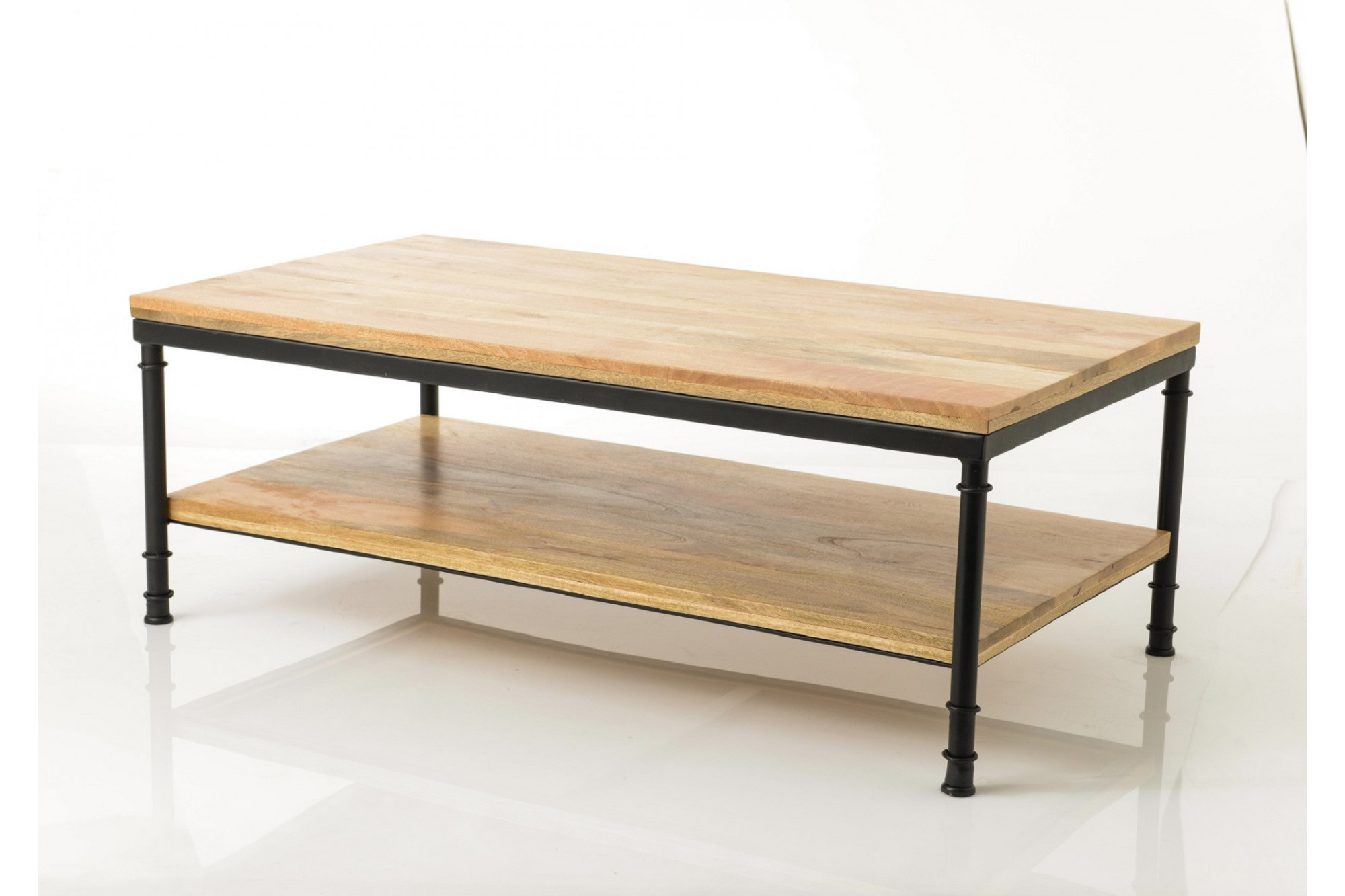 Table basse bois pieds métal