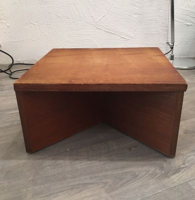 Table basse bois et pierre