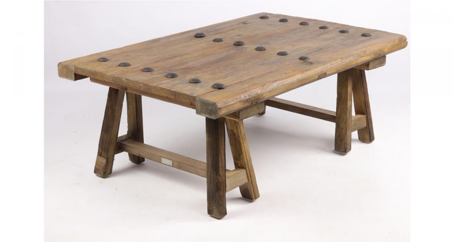 Petit treteaux bois table basse