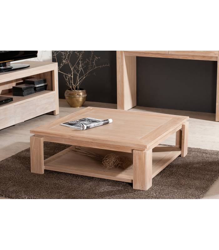 Table basse 90x90 bois