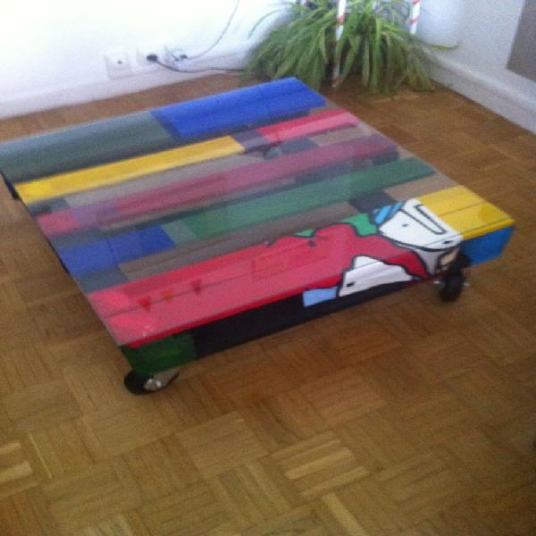 Table basse en palette europe
