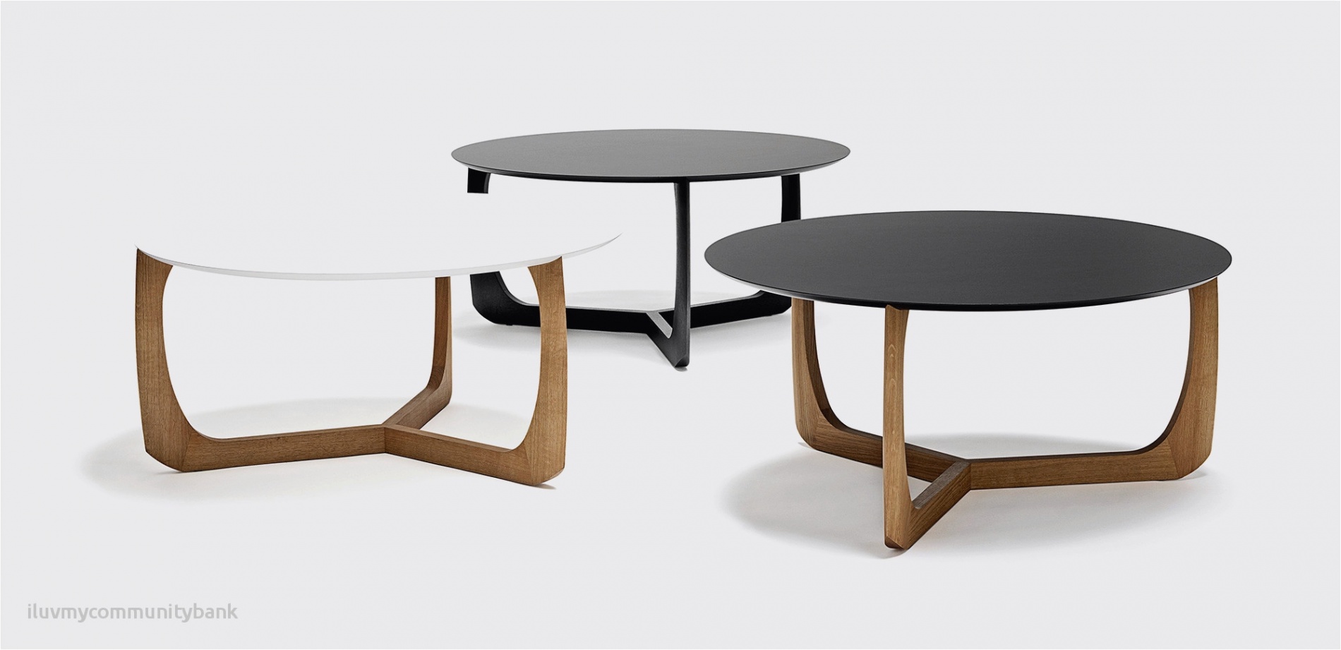 Table basse ovale verre et bois