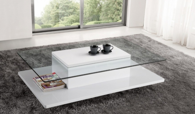 Table basse verre et bois but