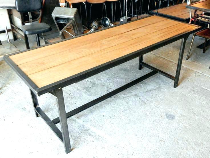 Table basse fer et bois prix
