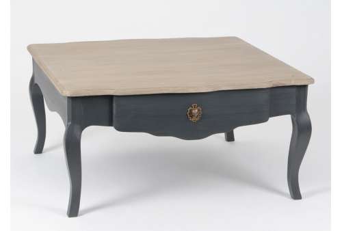 Table basse bois gris taupe