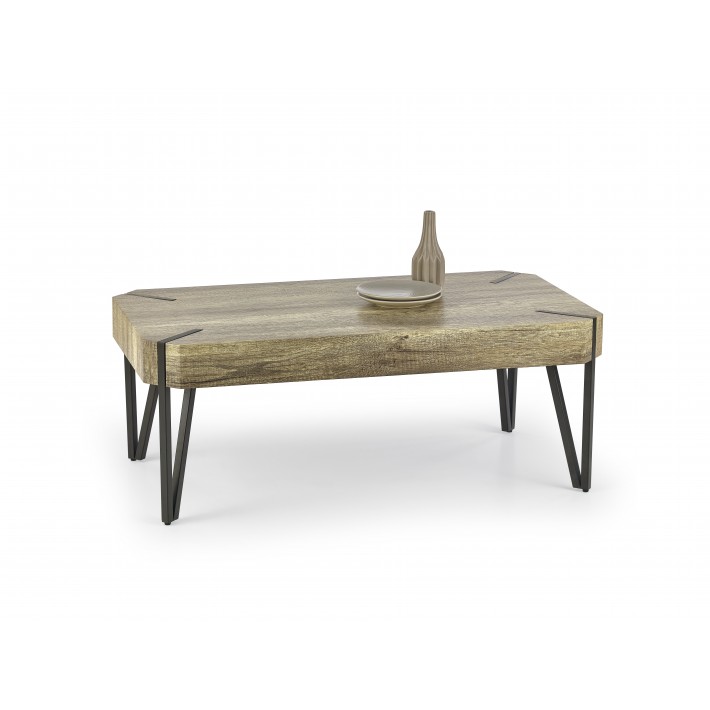 Table basse bois industriel