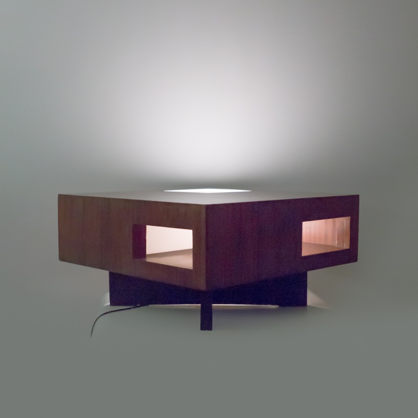 Table basse bois 70x70 carrée gerarda