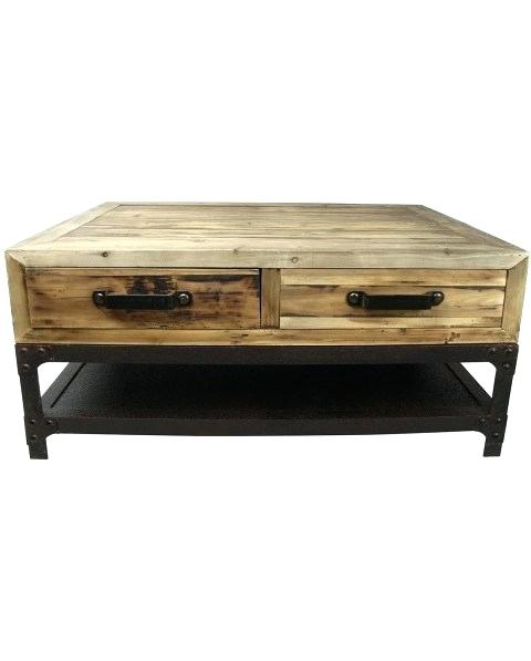 Table basse bois et metal la redoute