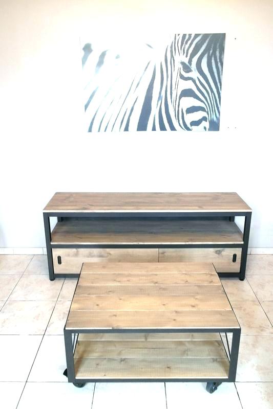 Meuble tv table basse en bois