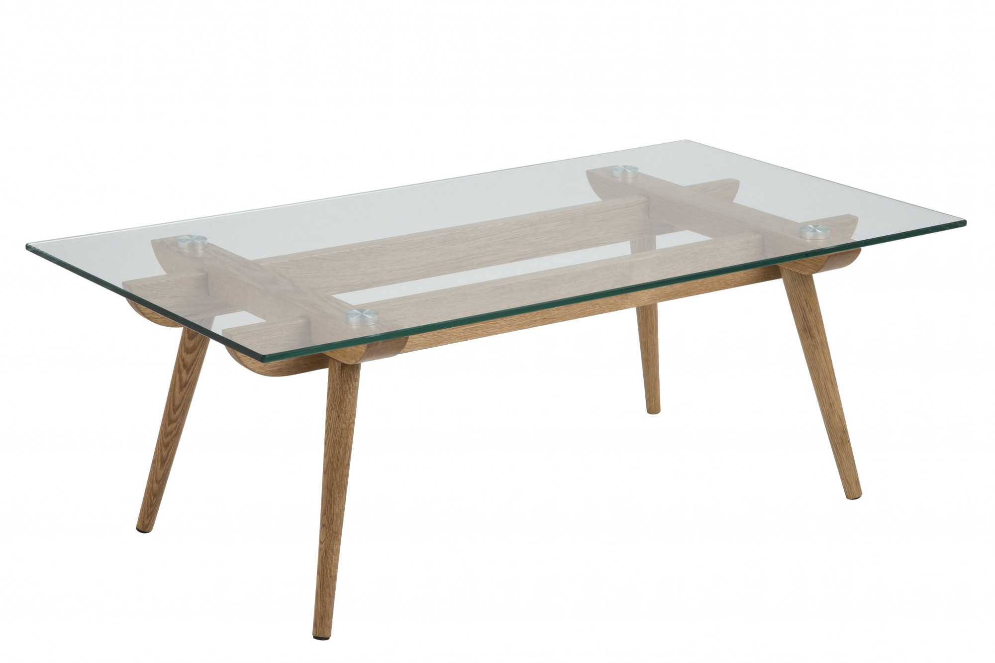 Table basse vitrine bois