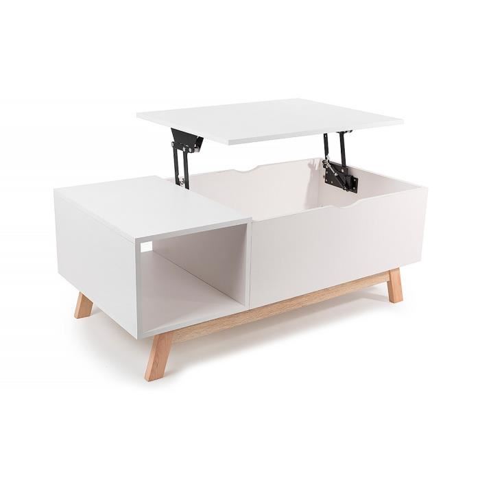 Table basse modulable scandinave