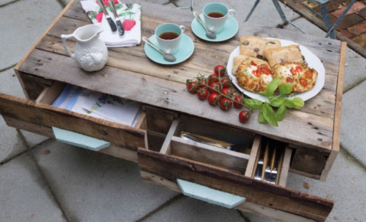 Table basse jardin palette tuto