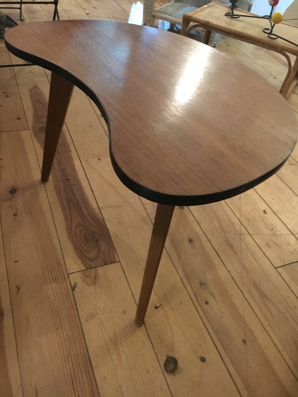 Table basse palette pied compas