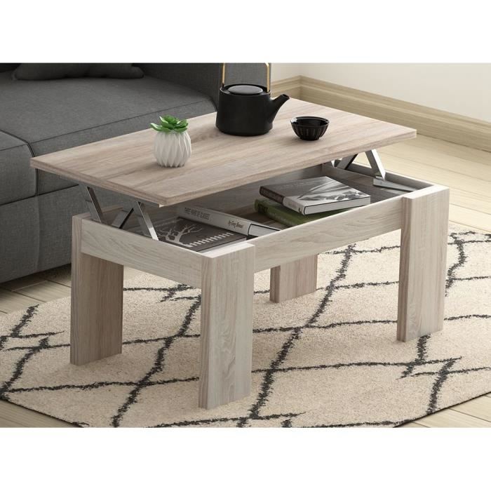 Table basse relevable ancienne