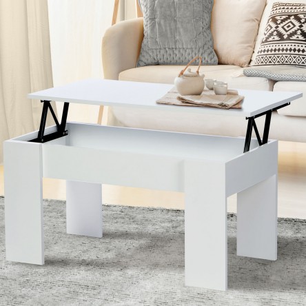 Table basse avec plateau en bois